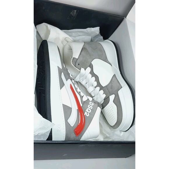 DSQUARED2 Leather High Top Sneakers US7.5 EU40 Made in Italy main image 7
